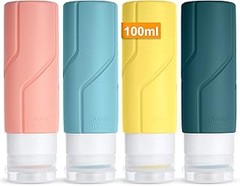 Comparativa de materiales en botes rellenables de viaje para gel