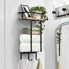 Estanterías de baño con toallero versátiles para cada estilo decorativo
