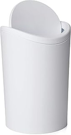 Dónde encontrar papeleras de baño blancas en oferta