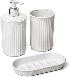 Los mejores sets de jaboneras de baño para cuartos pequeños