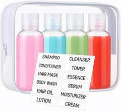 Las mejores ofertas en botes rellenables de viaje para tus productos de higiene