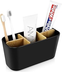 Organizadores de encimera de baño para cepillos y pasta