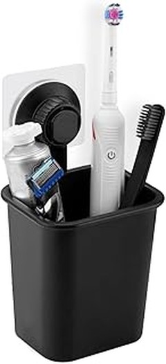 ¿Cuánto cuesta un portacepillos de baño con ventosa?