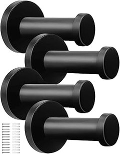 Descubre los tipos de ganchos de baño negros y sus características