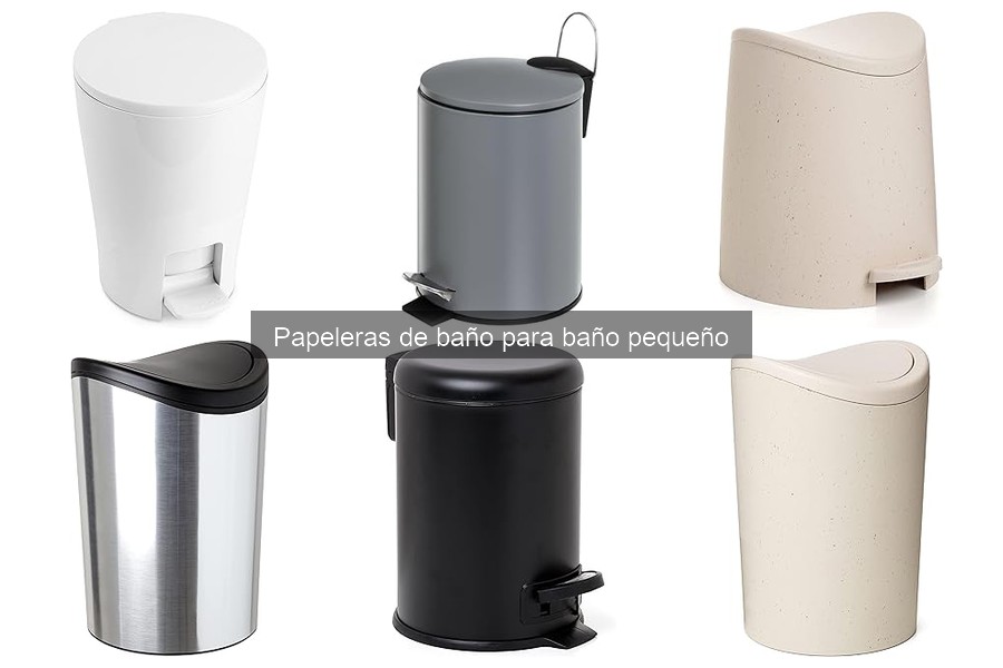 Accesorios útiles para complementar tu papelera de baño pequeña