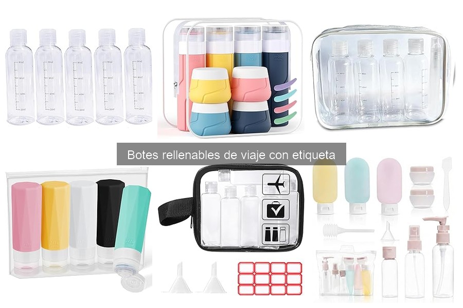 Alternativas a Botes Rellenables de Viaje con Etiqueta