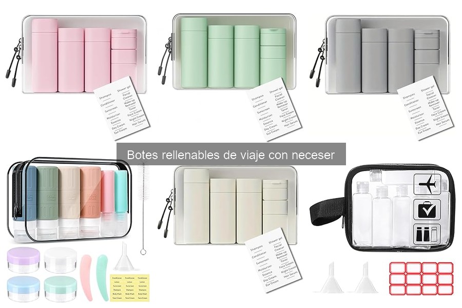 Alternativas a Botes Rellenables de Viaje para Cosméticos