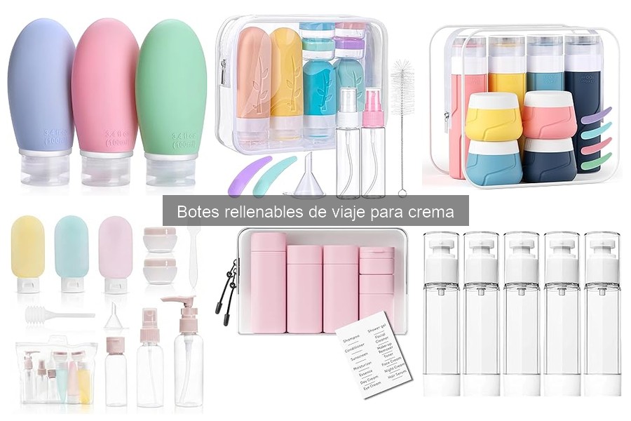 Alternativas a botes rellenables de viaje para crema