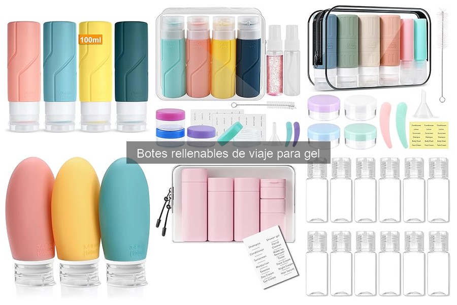 Alternativas a botes rellenables de viaje para gel
