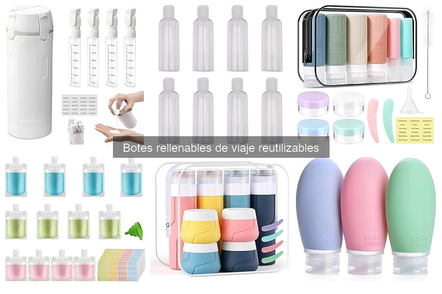 Alternativas a Botes Rellenables de Viaje Reutilizables