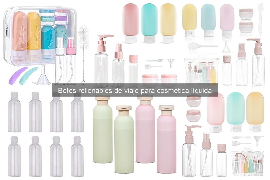 Alternativas a botes rellenables para maletas pequeñas