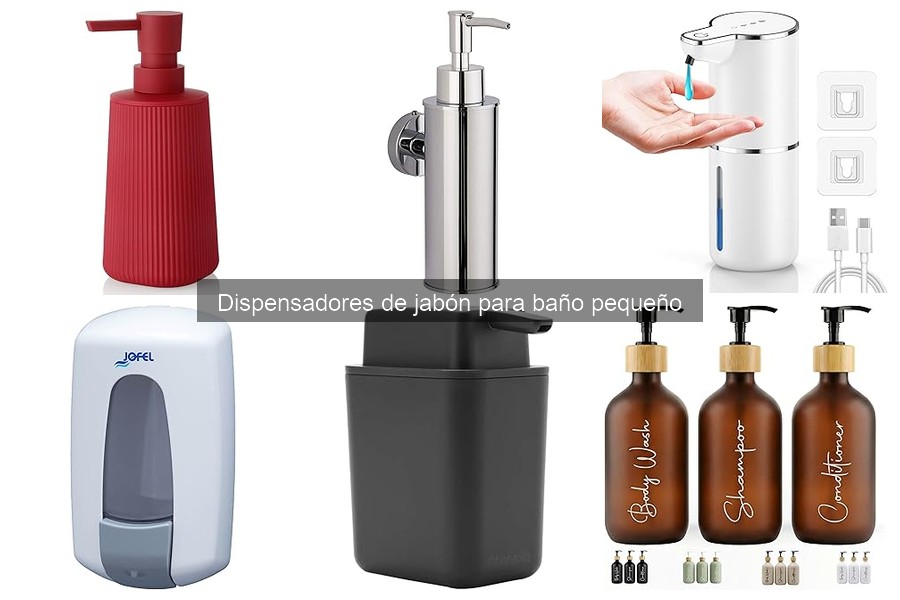 Alternativas a dispensadores de jabón en baño pequeño
