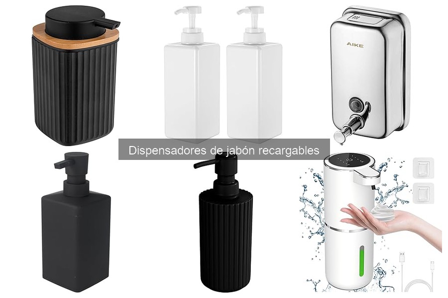 Alternativas a dispensadores de jabón recargables en el baño