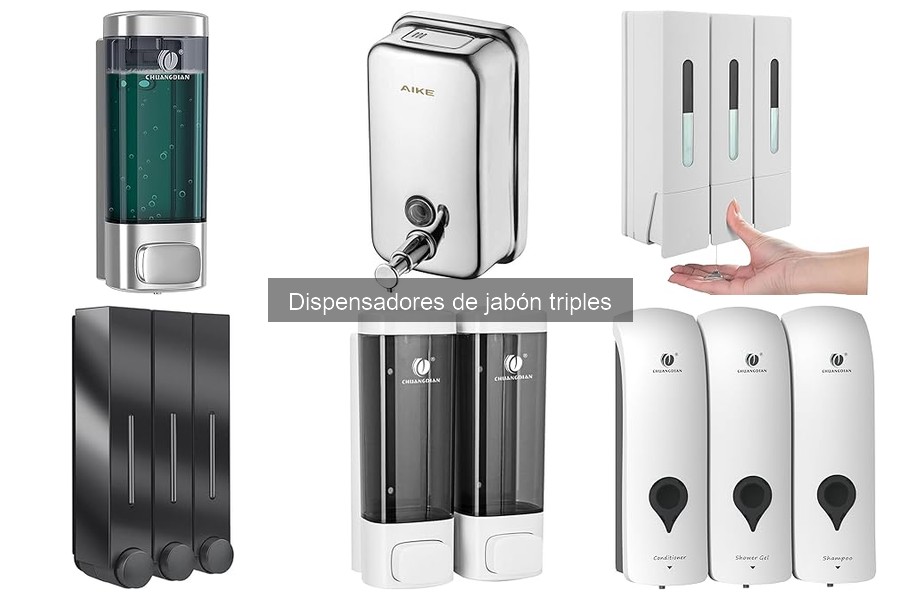 Alternativas a Dispensadores de Jabón triples para tu Baño