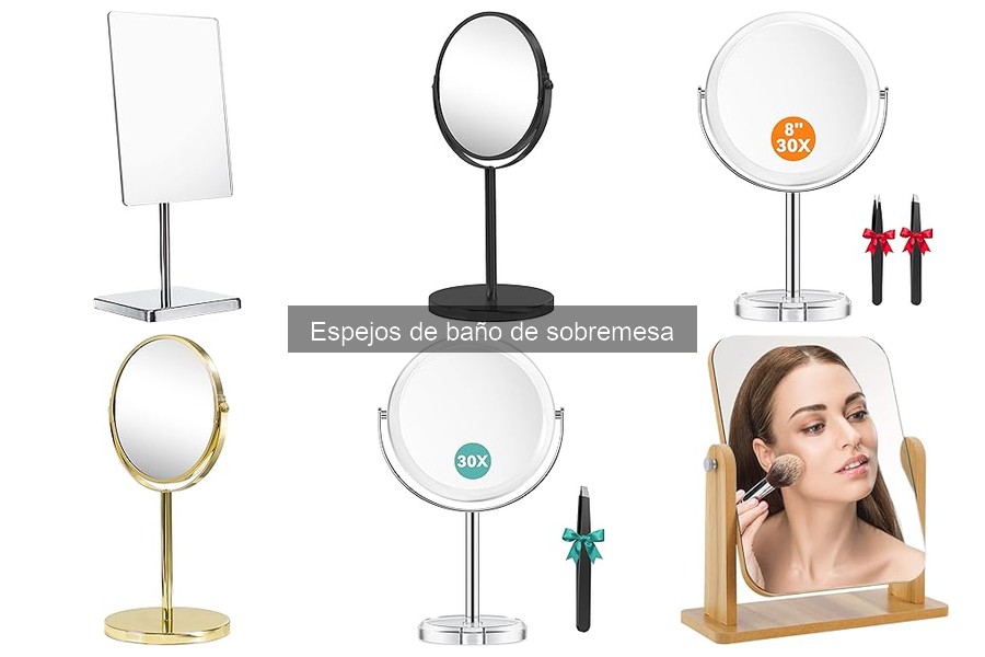 Alternativas a espejos de baño de sobremesa: opciones útiles