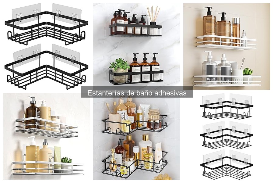 Alternativas a Estanterías de Baño Adhesivas para Organizar