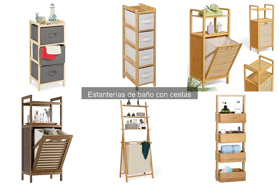 Alternativas a estanterías de baño con cestas: opciones prácticas