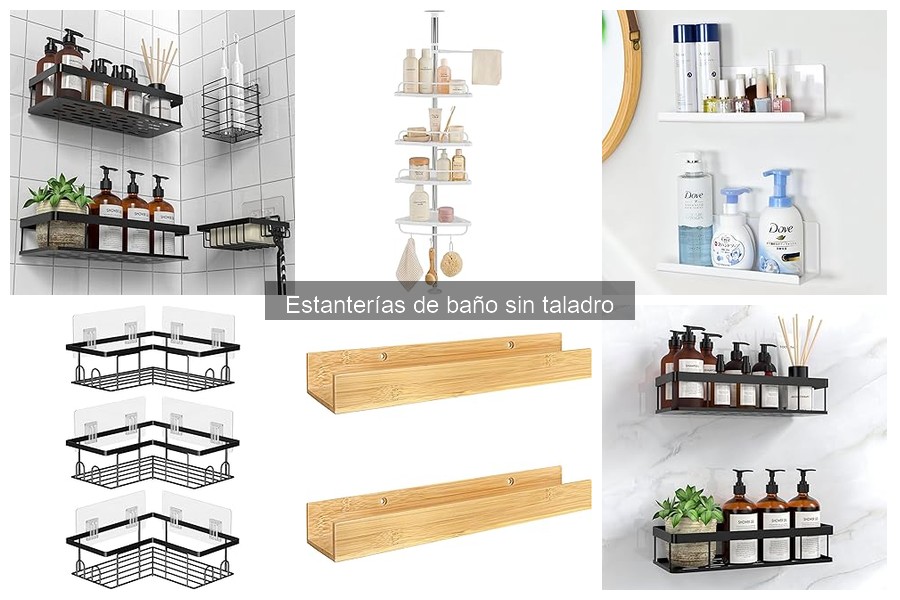 Alternativas a estanterías de baño sin taladro para tu hogar