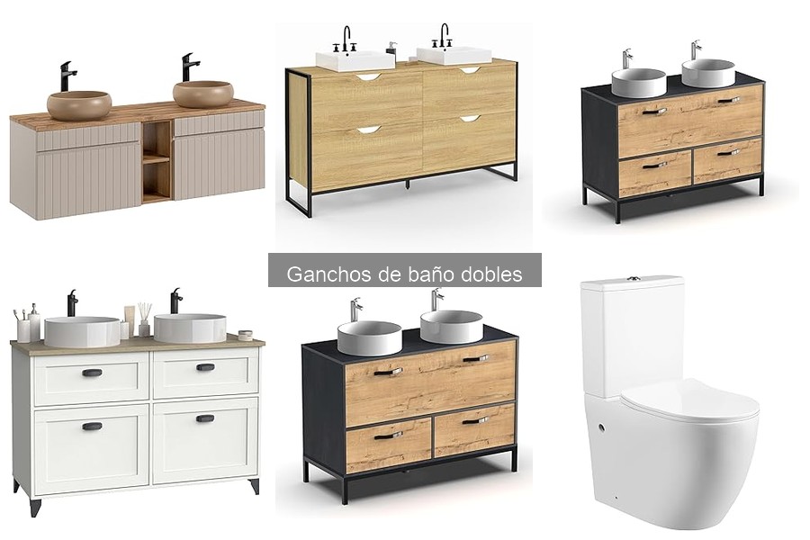 Alternativas a Ganchos de Baño Dobles para Espacios Pequeños