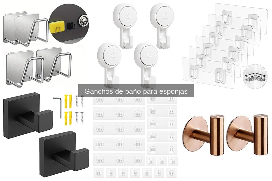 Alternativas a ganchos de baño para esponjas: mejores opciones