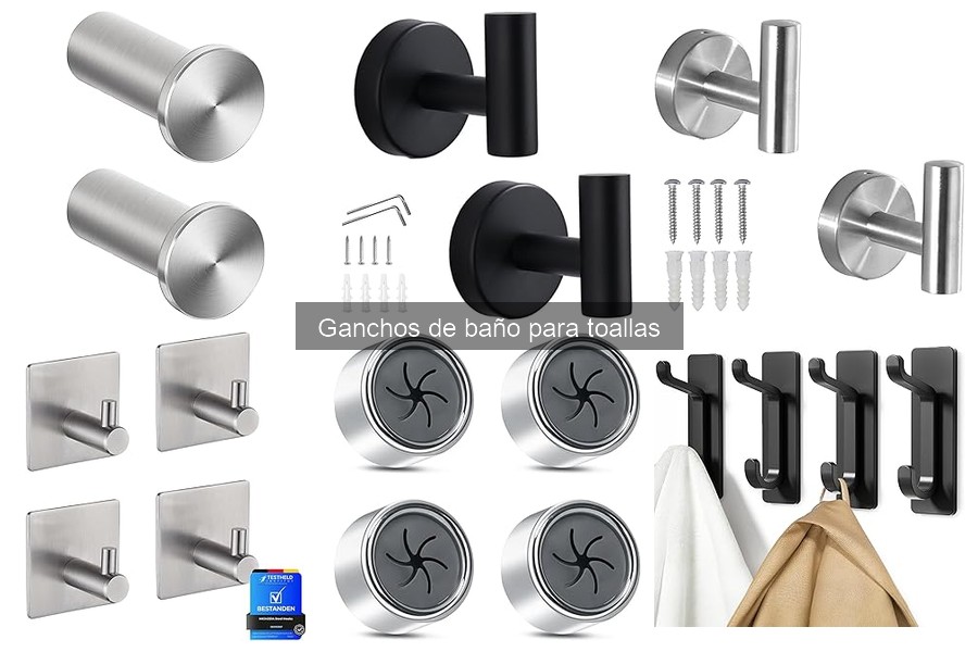 Alternativas a ganchos de baño para toallas: soluciones prácticas
