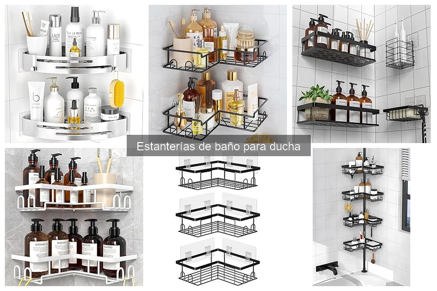 Alternativas a las estanterías de baño para ducha