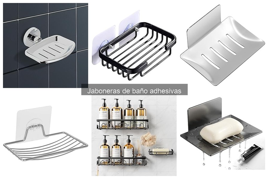 Alternativas a las jaboneras adhesivas para el baño