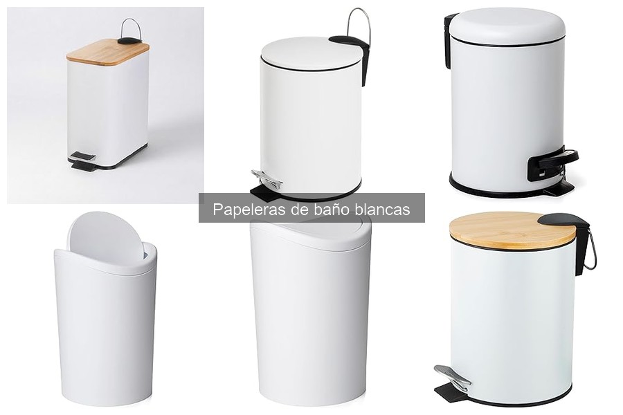 Alternativas a las papeleras de baño blancas: opciones ideales