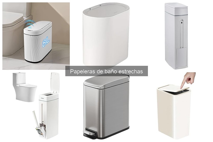 Alternativas a las papeleras de baño estrechas: soluciones prácticas