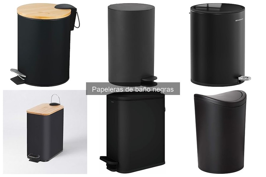 Alternativas a las Papeleras de Baño Negras: Opciones Útiles