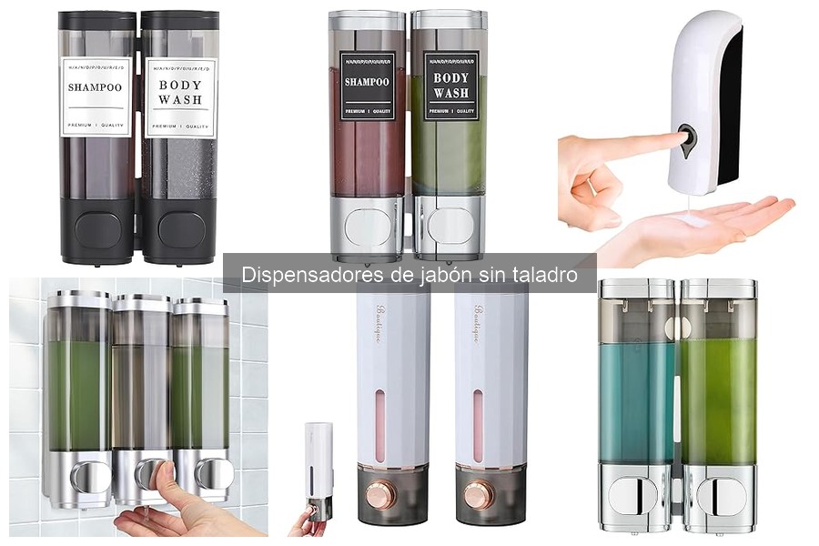 Alternativas a los dispensadores de jabón sin taladro