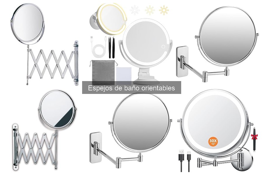 Alternativas a los espejos de baño orientables