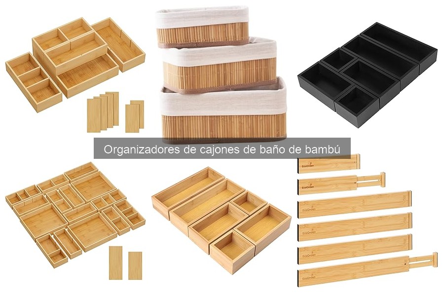 Alternativas a los organizadores de cajones de baño de bambú