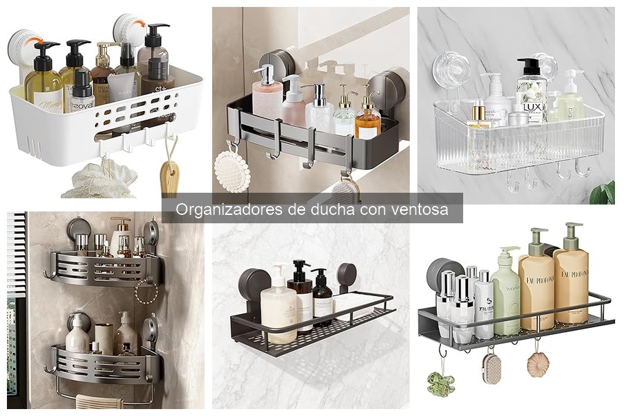 Alternativas a los organizadores de ducha con ventosa