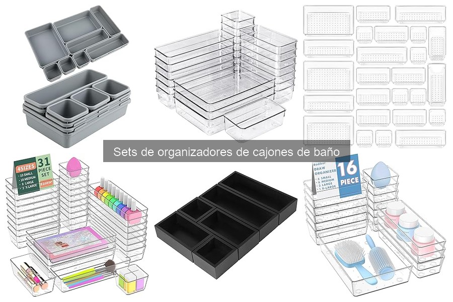 Alternativas a los Sets de Organizadores de Cajones de Baño