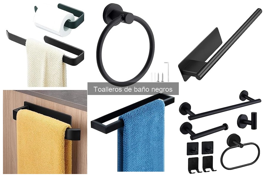 Alternativas a los toalleros de baño negros: opciones elegantes