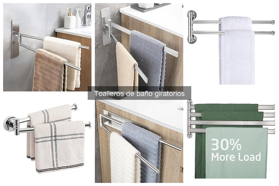 Alternativas a los toalleros giratorios para el baño