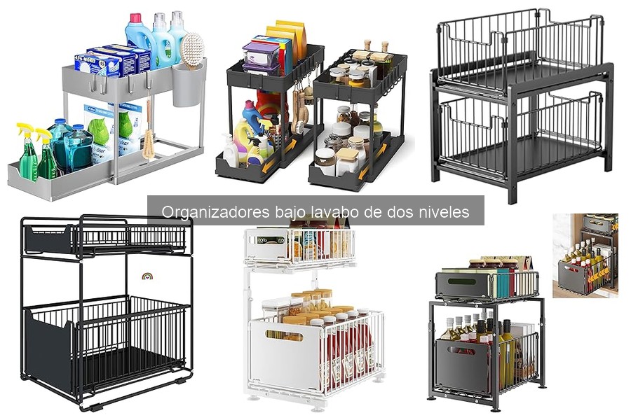 Alternativas a organizadores bajo lavabo de dos niveles