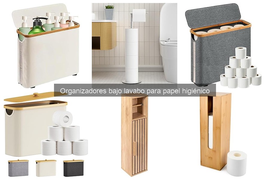 Alternativas a organizadores bajo lavabo para papel higiénico