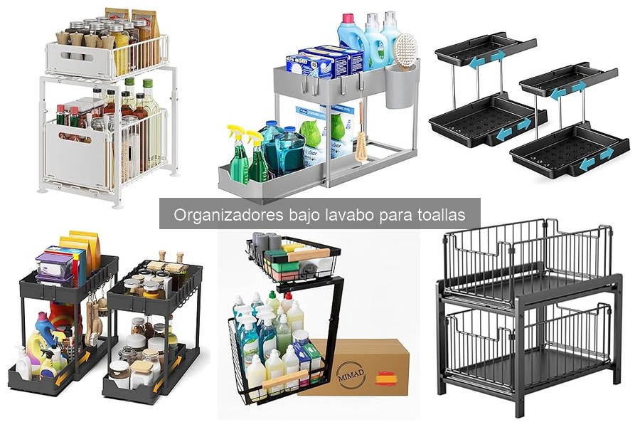 Alternativas a organizadores bajo lavabo para toallas