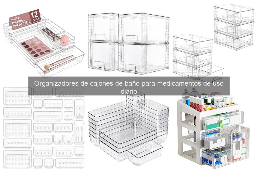 Alternativas a organizadores de cajones para medicamentos