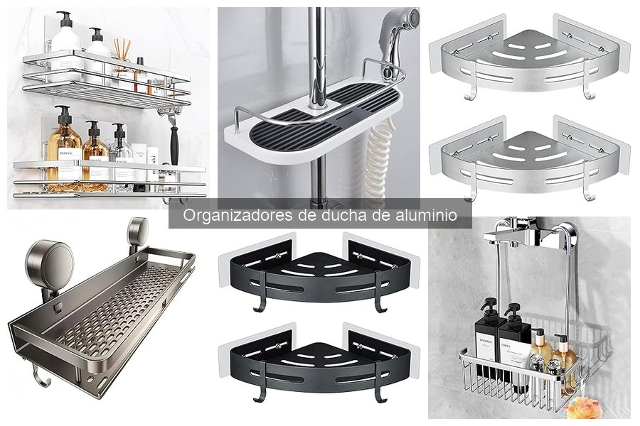 Alternativas a organizadores de ducha de aluminio: opciones y estilos