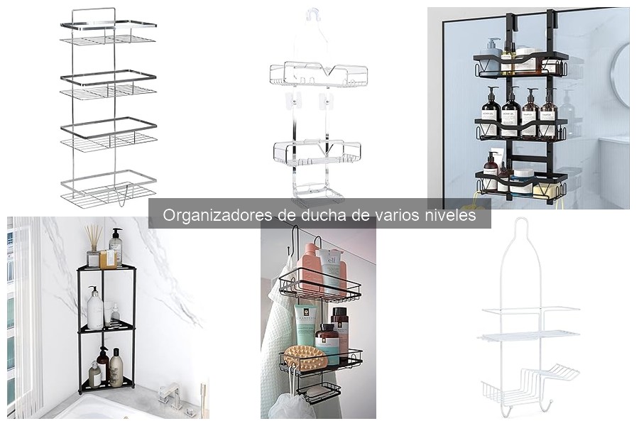 Alternativas a organizadores de ducha de varios niveles