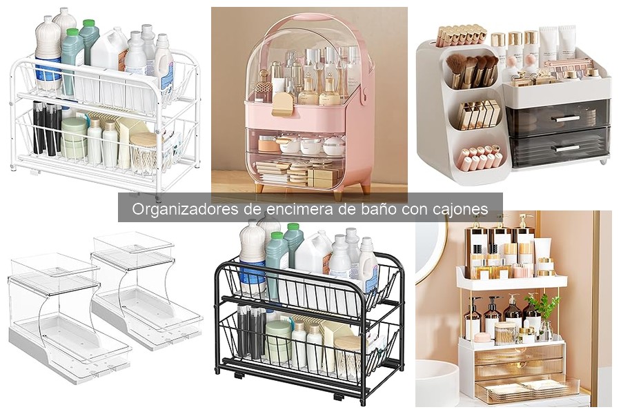 Alternativas a organizadores de encimera de baño con cajones