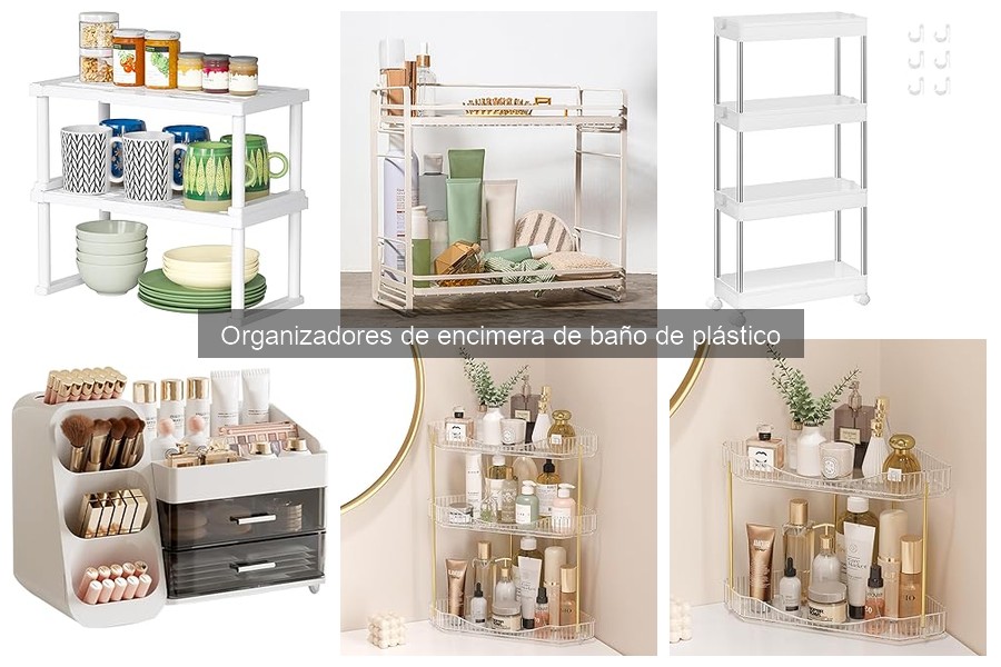 Alternativas a organizadores de encimera de baño de plástico