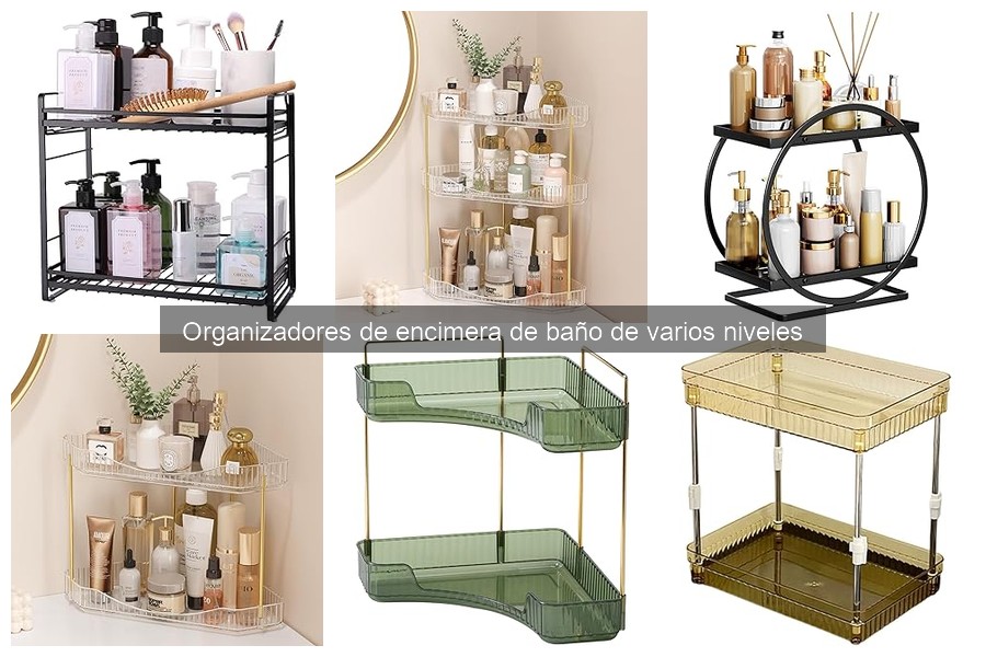 Alternativas a organizadores de encimera de baño de varios niveles