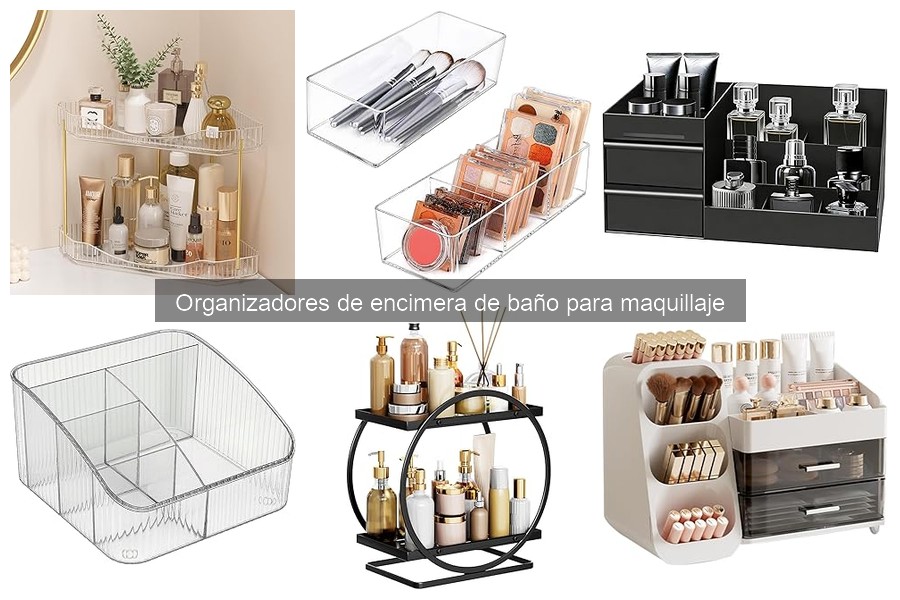 Alternativas a organizadores de encimera de baño para maquillaje