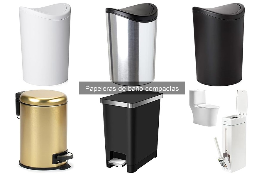Alternativas a Papeleras de Baño Compactas para Ahorrar Espacio