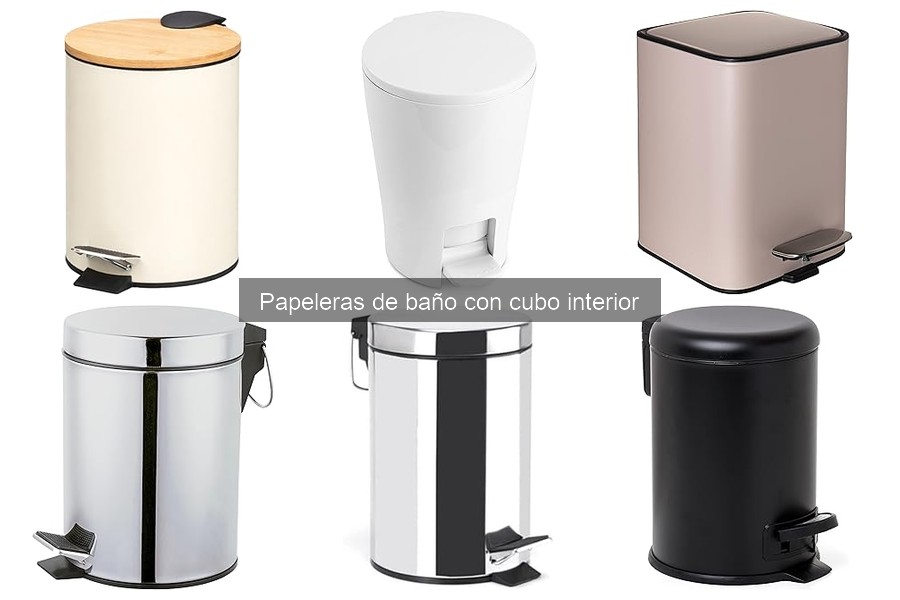 Alternativas a papeleras de baño con cubo interior