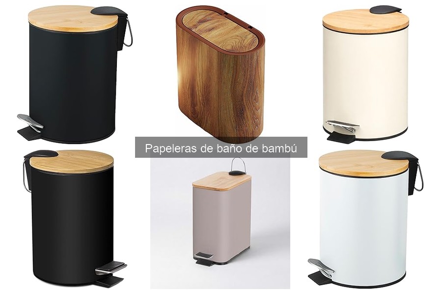 Alternativas a papeleras de baño de bambú: Opciones y comparativa